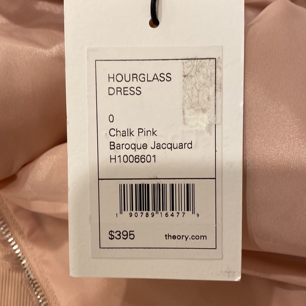 Theory Pink Baroque Sleeveless Hourglass Cocktail - Picture 8 of 8